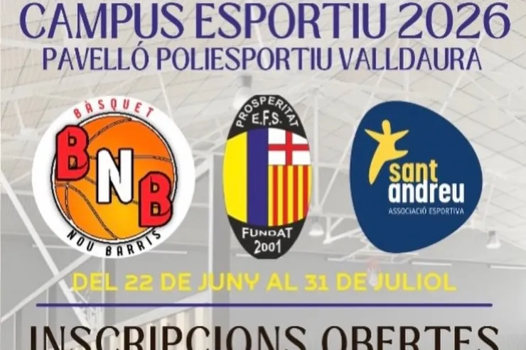 Campus de verano 2026 en el polideportivo Valldaura